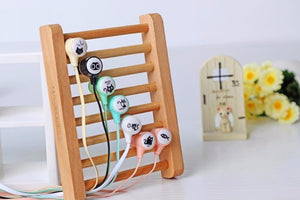 Cute Girls Cat Macarons 3.5mm in-ear Stereo Earphones
