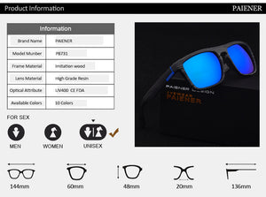 Bamboo Wood Polarized Sunglasses