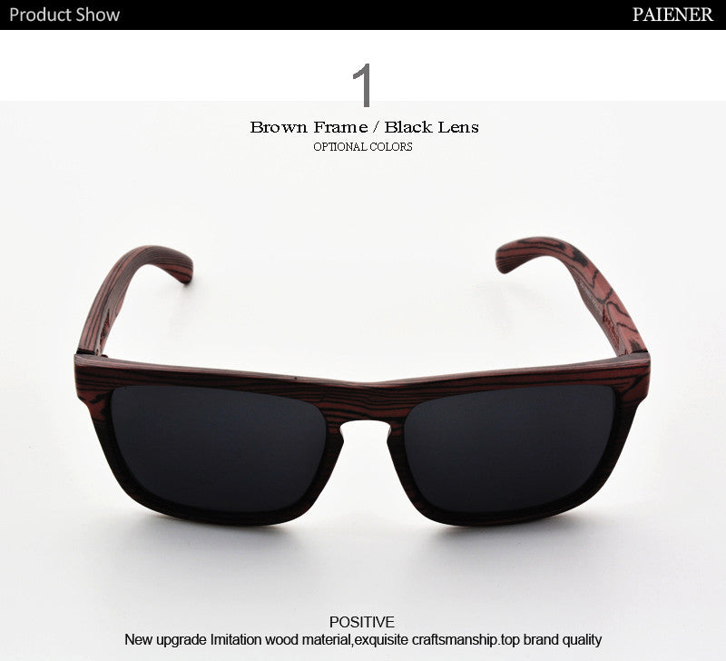 Bamboo Wood Polarized Sunglasses