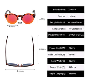 Wooden Sunglasses Handmade LS5020