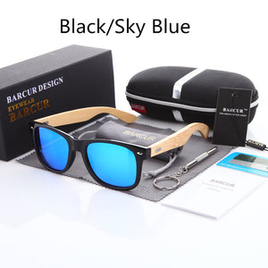 New Bamboo Polarized Sunglasses BARCUR