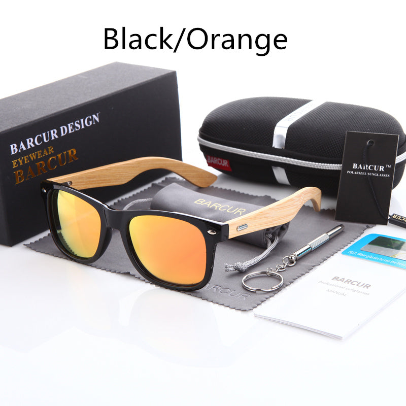 New Bamboo Polarized Sunglasses BARCUR