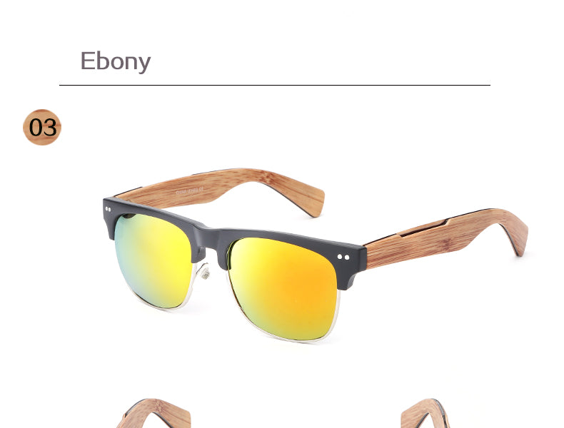 Classic Wood Bamboo Sunglasses TL605