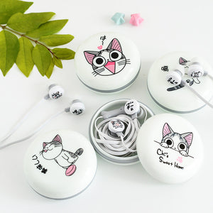 New Cute Cat Earphones 3.5mm