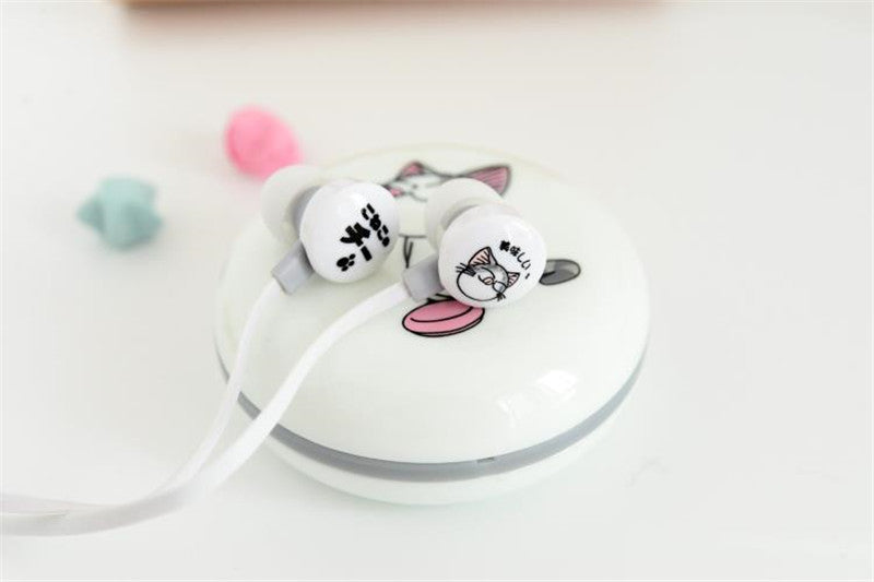 New Cute Cat Earphones 3.5mm