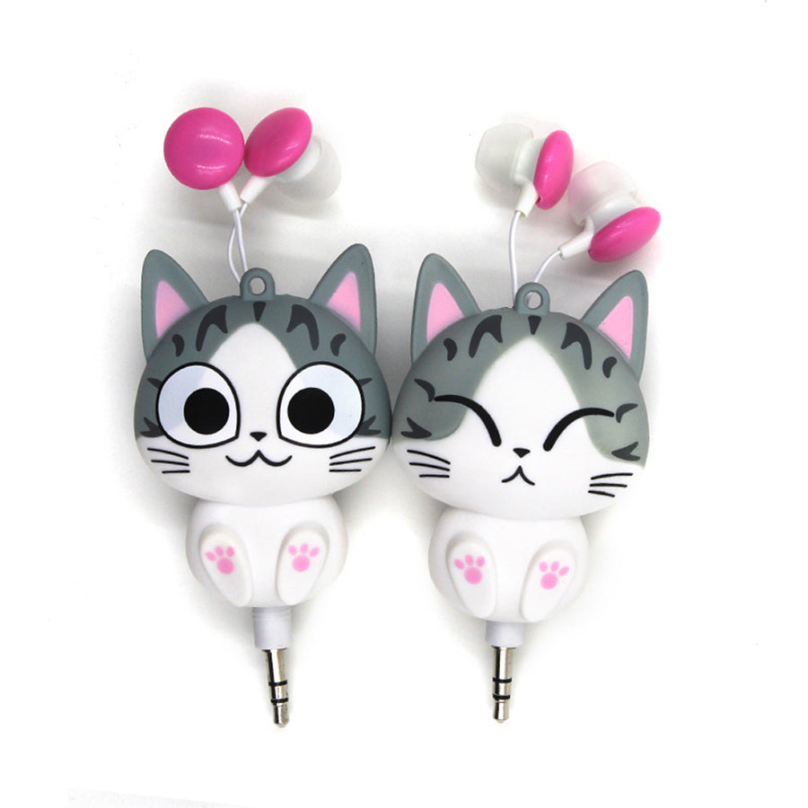 Cartoon Cute Anime Cat Headset Headphone Earphone