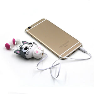 Cartoon Cute Anime Cat Headset Headphone Earphone