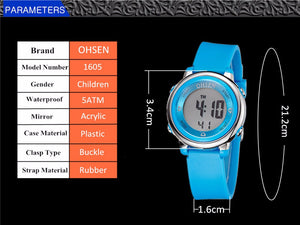 Jelly Candy Watch Clock Woman Waterproof 50M Outdoor