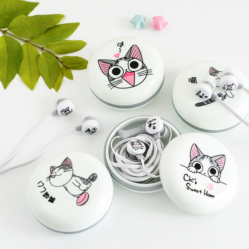 New Cute Cat Earphones 3.5mm