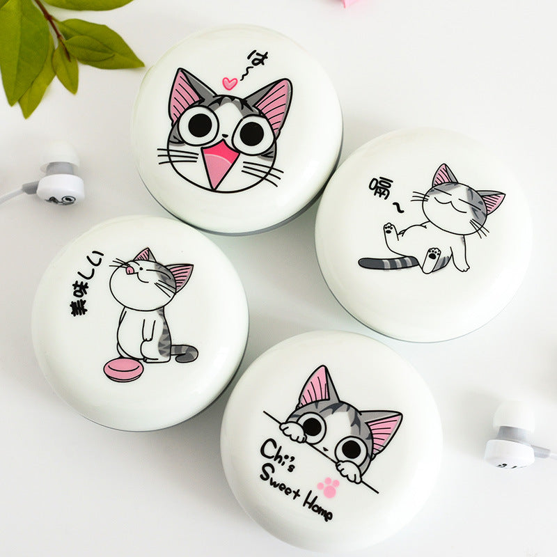 New Cute Cat Earphones 3.5mm