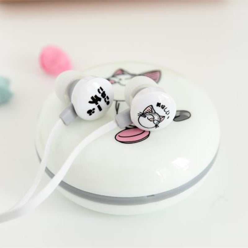 New Cute Cat Earphones 3.5mm
