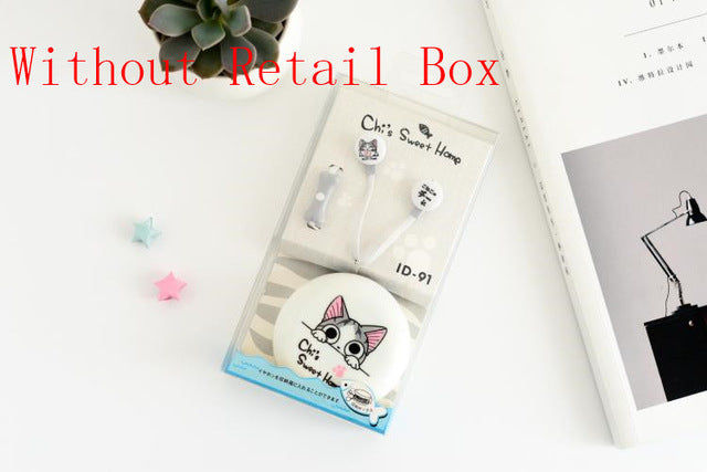 New Cute Cat Earphones 3.5mm