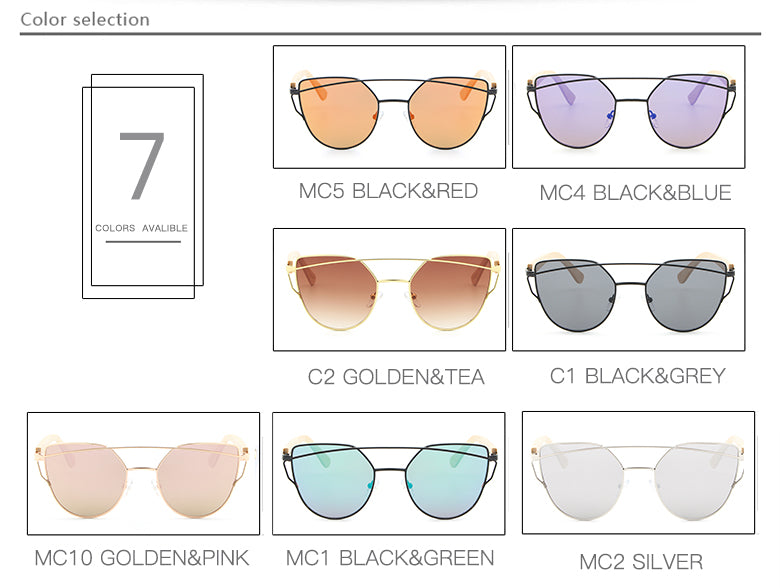 Cat Eye Wood Bamboo Sunglasses