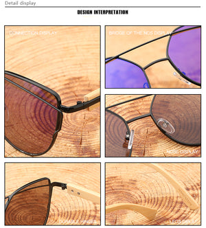 Cat Eye Wood Bamboo Sunglasses
