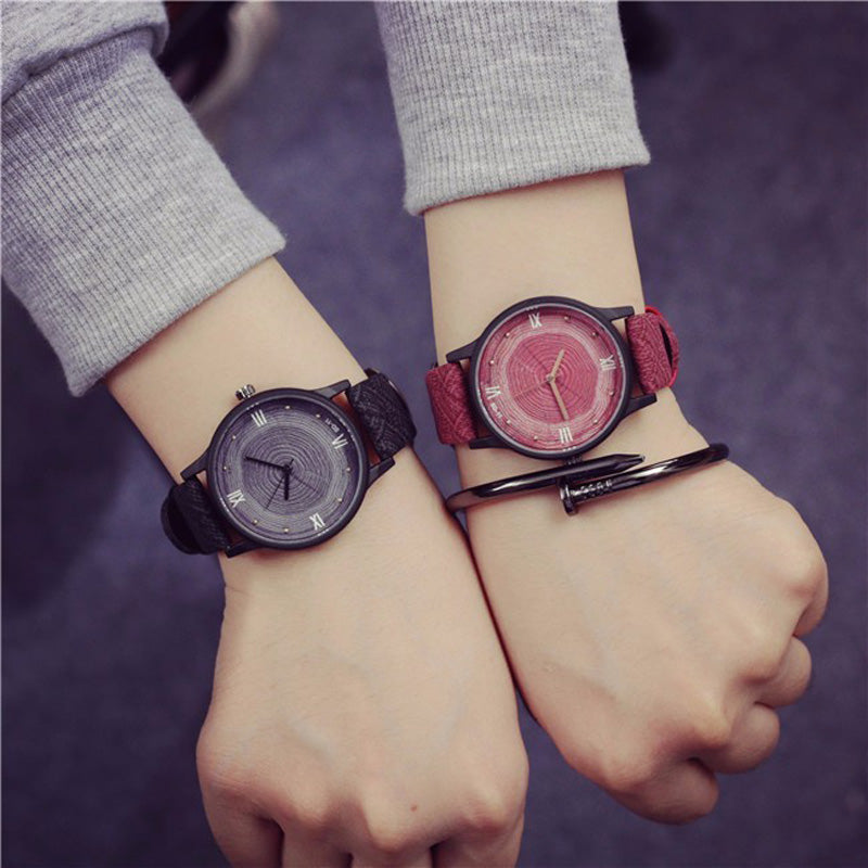 Fashion Wood Face Casual BGG Luxury Brand Women's Watch