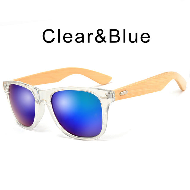 HDCRAFTER Bamboo Sunglasses with case