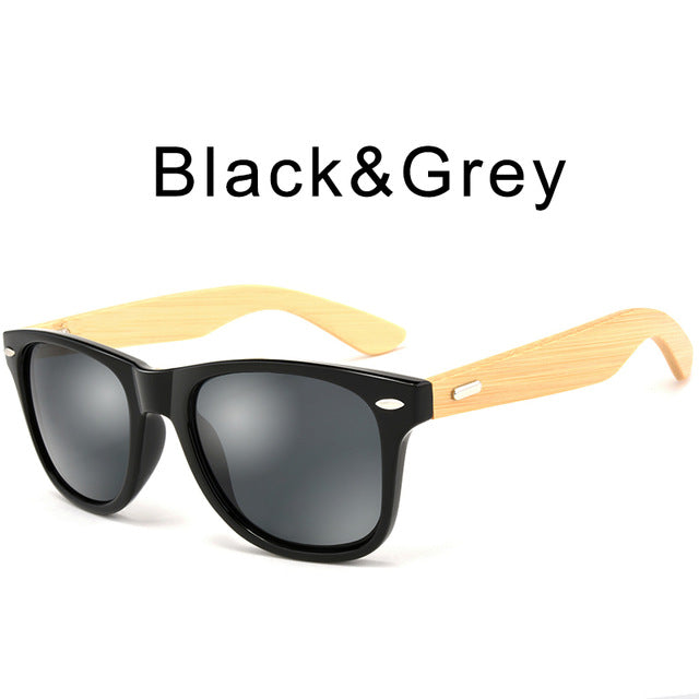 HDCRAFTER Bamboo Sunglasses with case