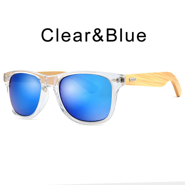HDCRAFTER Bamboo Sunglasses with case
