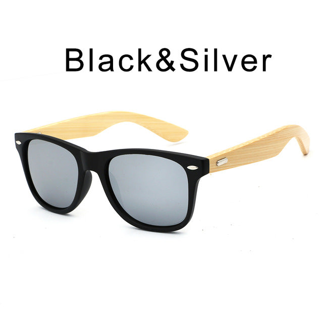 HDCRAFTER Bamboo Sunglasses with case
