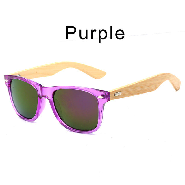 HDCRAFTER Bamboo Sunglasses with case