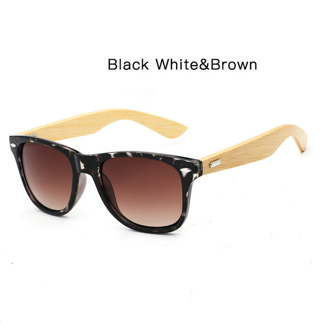 HDCRAFTER Bamboo Sunglasses with case