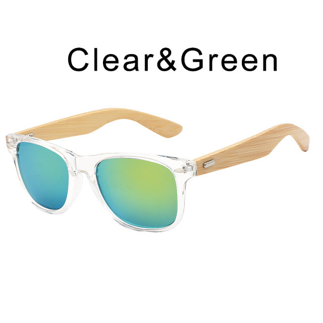HDCRAFTER Bamboo Sunglasses with case