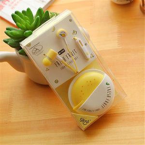 Cute Fruit Candy Colorful Earphones 3.5mm
