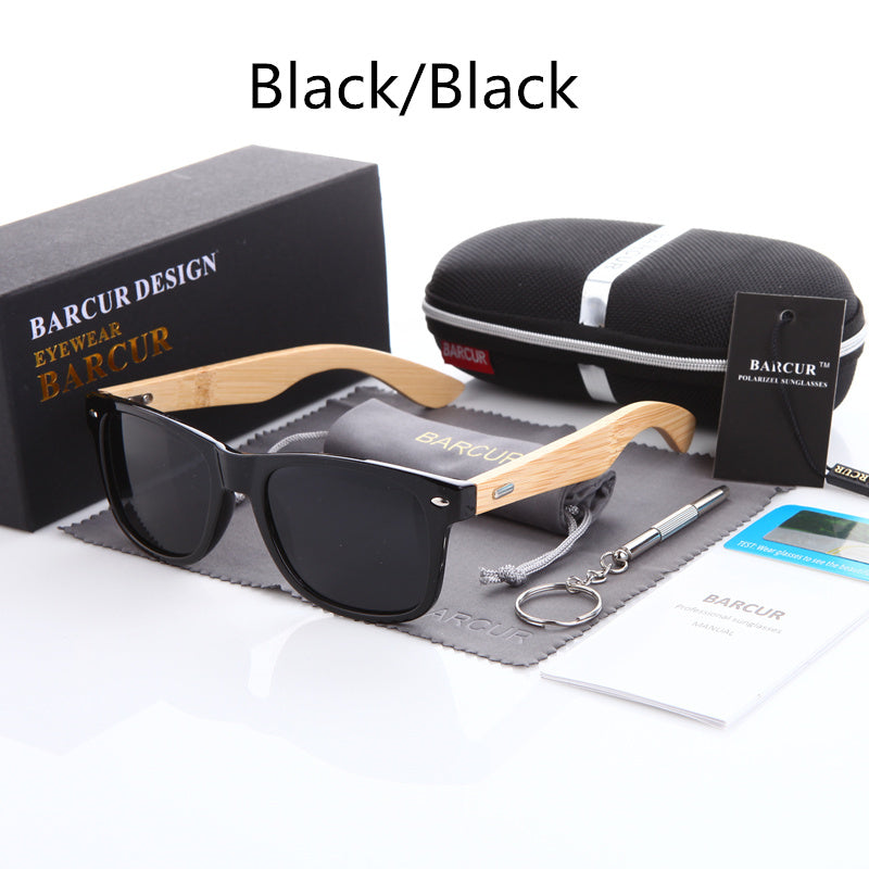 New Bamboo Polarized Sunglasses BARCUR