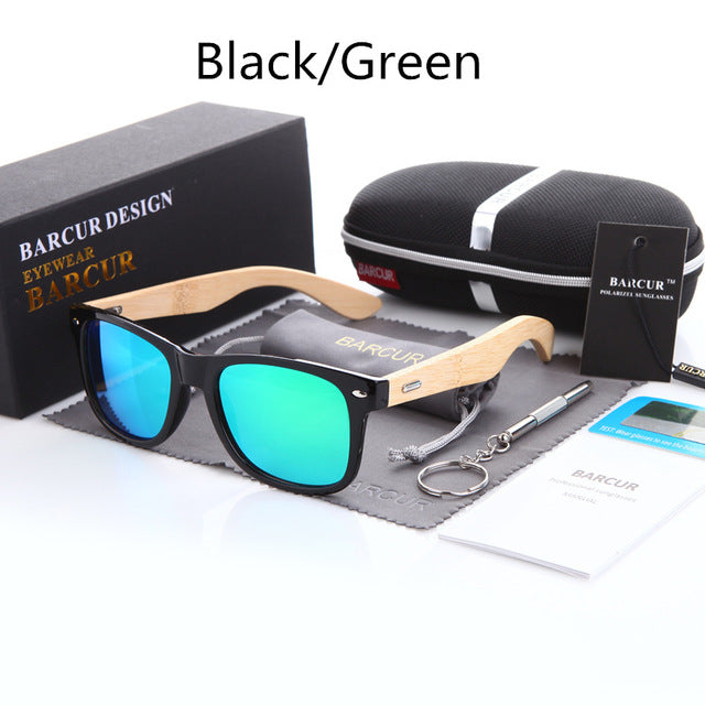 New Bamboo Polarized Sunglasses BARCUR