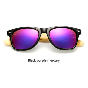 Ralferty Retro Wood Sunglasses Men Bamboo Sunglass