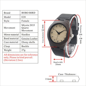 Ebony Wooden Watches