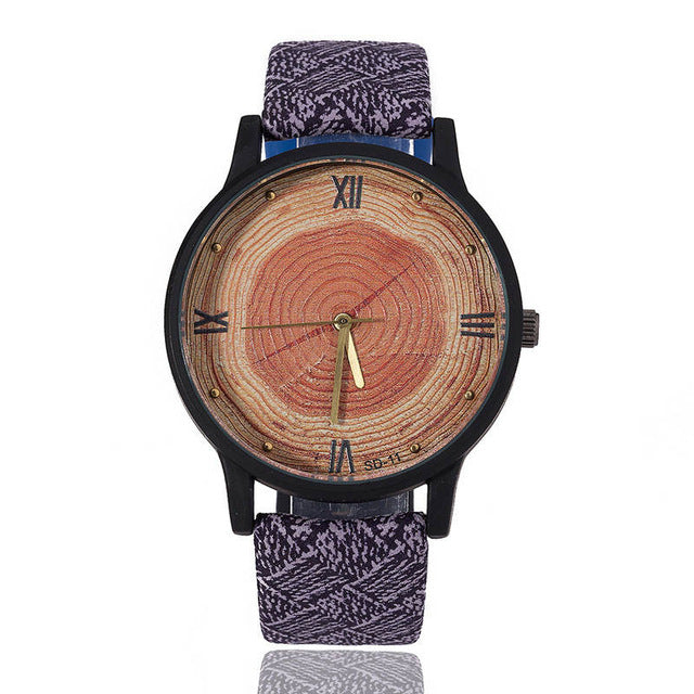 Fashion Wood Face Casual BGG Luxury Brand Women's Watch