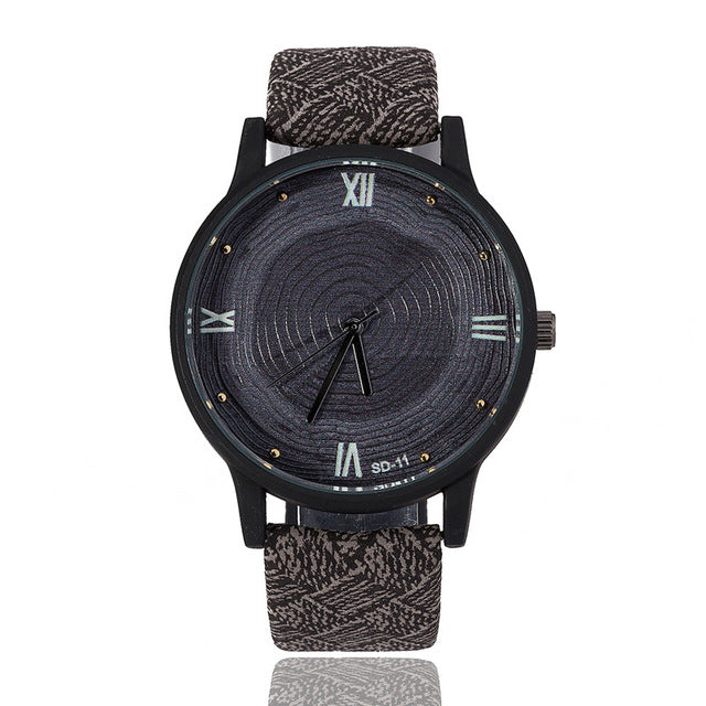 Fashion Wood Face Casual BGG Luxury Brand Women's Watch
