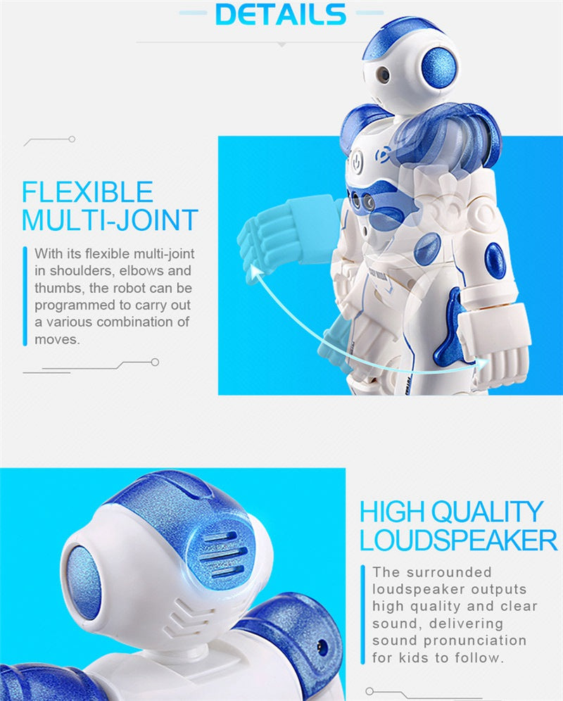 Dancing Gesture Control RC Robot Toy Blue Pink
