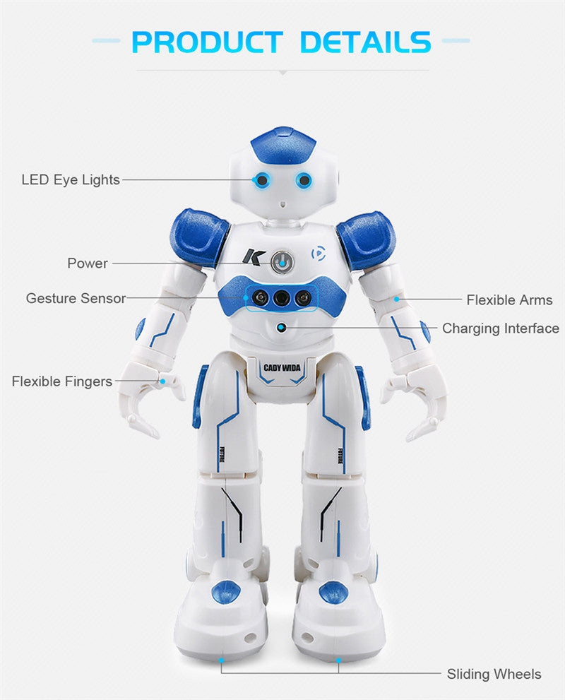 Dancing Gesture Control RC Robot Toy Blue Pink