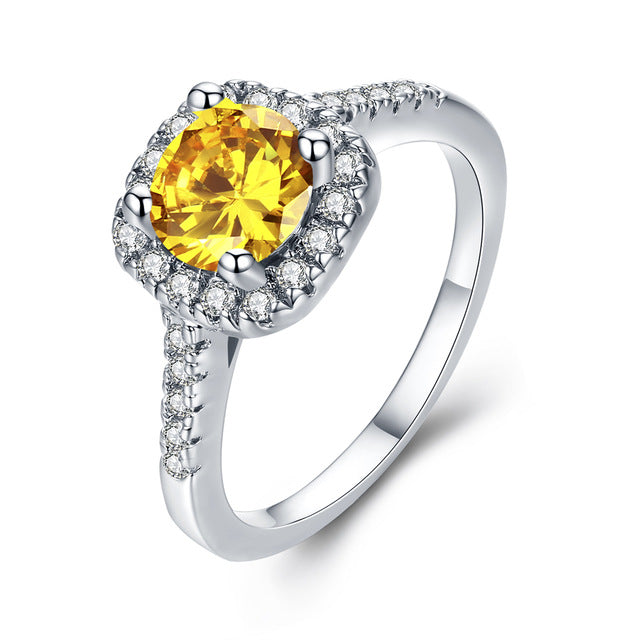 Silver Plated Plated Wedding Rings For Women