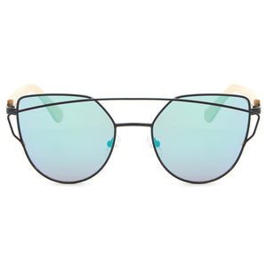 Cat Eye Wood Bamboo Sunglasses