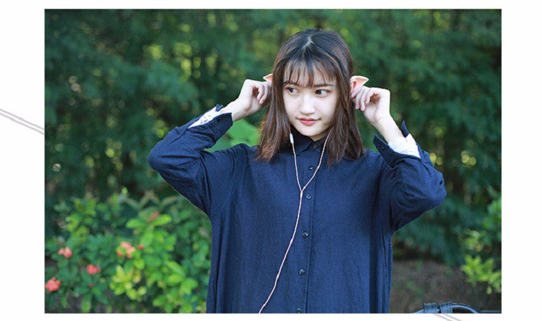 Fairy EarPods HIFI Spirit Earphone With Mic 3.5mm Cosplay Elf Ears Earphones