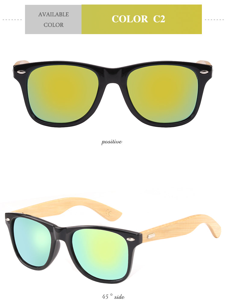 RTBOFY Bamboo Wood Sunglasses