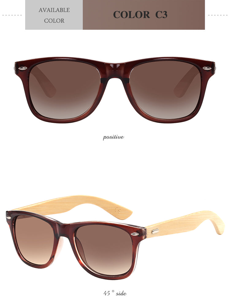 RTBOFY Bamboo Wood Sunglasses