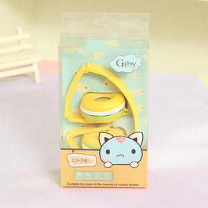 Cute Headphones Candy Color Foldable Kids