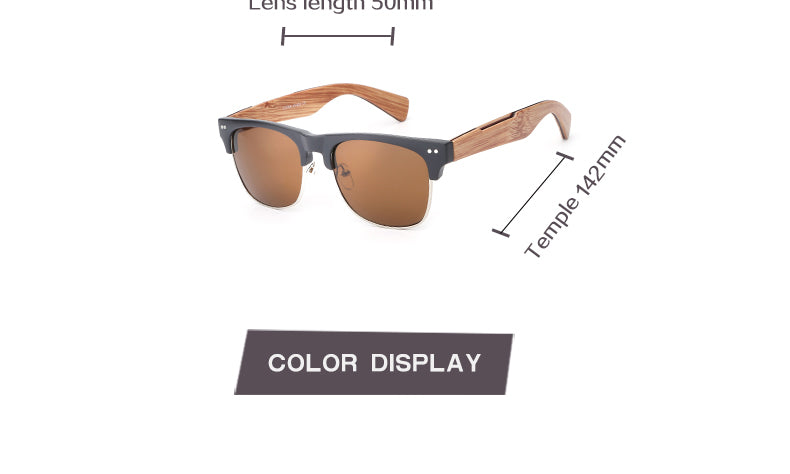Classic Wood Bamboo Sunglasses TL605