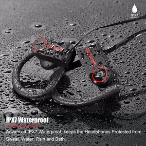 Wavefun bluetooth headphones IPX7 waterproof