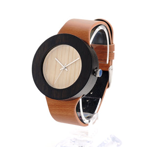 Women Wood Bamboo Quartz wrist watches Luxury Brand