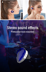 Girls Gemstone Bluetooth Earphones Wireless Music Headset  Earbuds