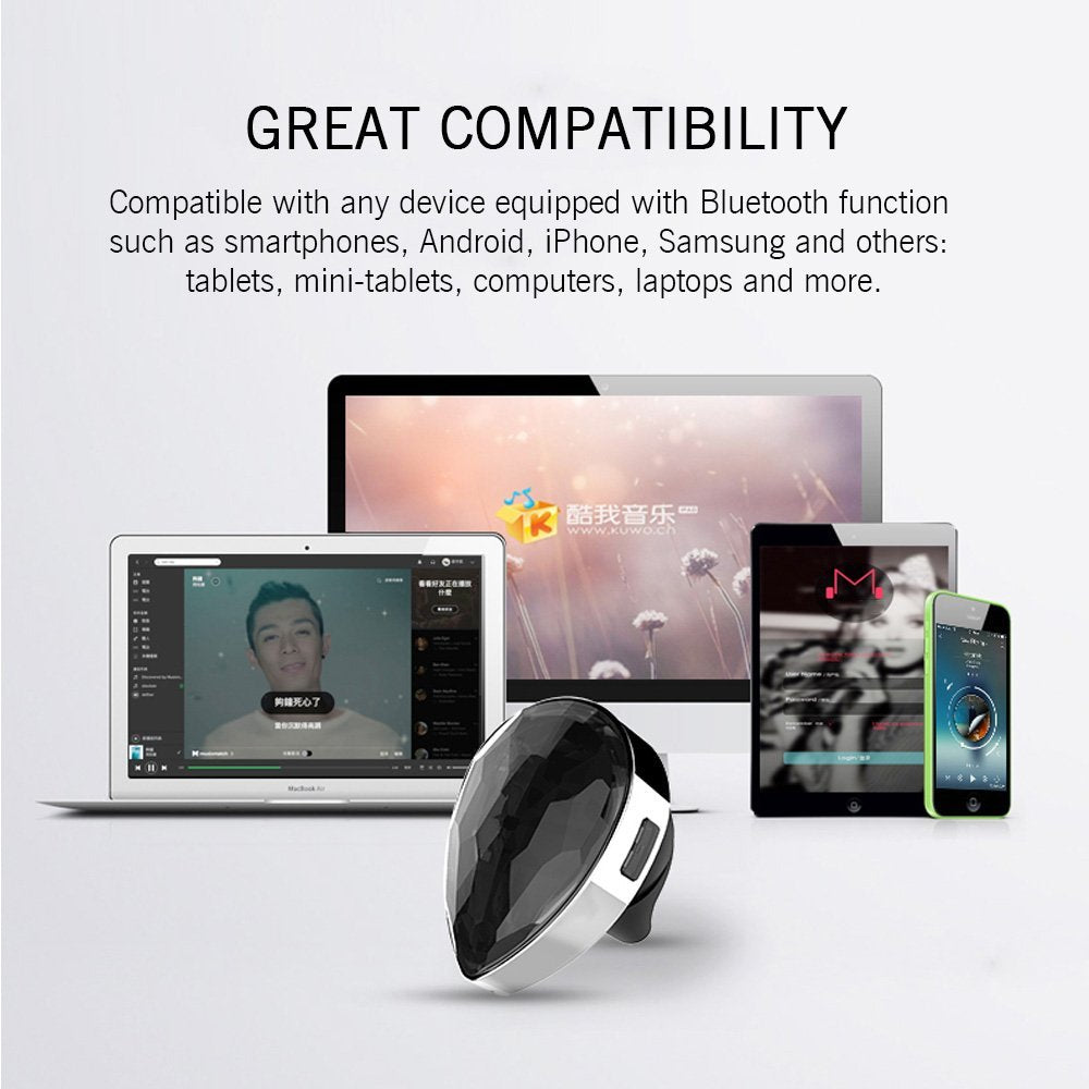Girls Gemstone Bluetooth Earphones Wireless Music Headset  Earbuds