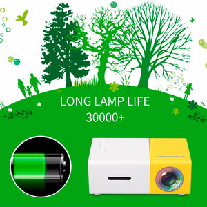 LED Portable Projector 500LM 3.5mm HDMI USB support 1080p