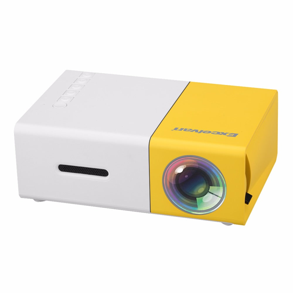 LED Portable Projector 500LM 3.5mm HDMI USB support 1080p