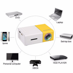 LED Portable Projector 500LM 3.5mm HDMI USB support 1080p