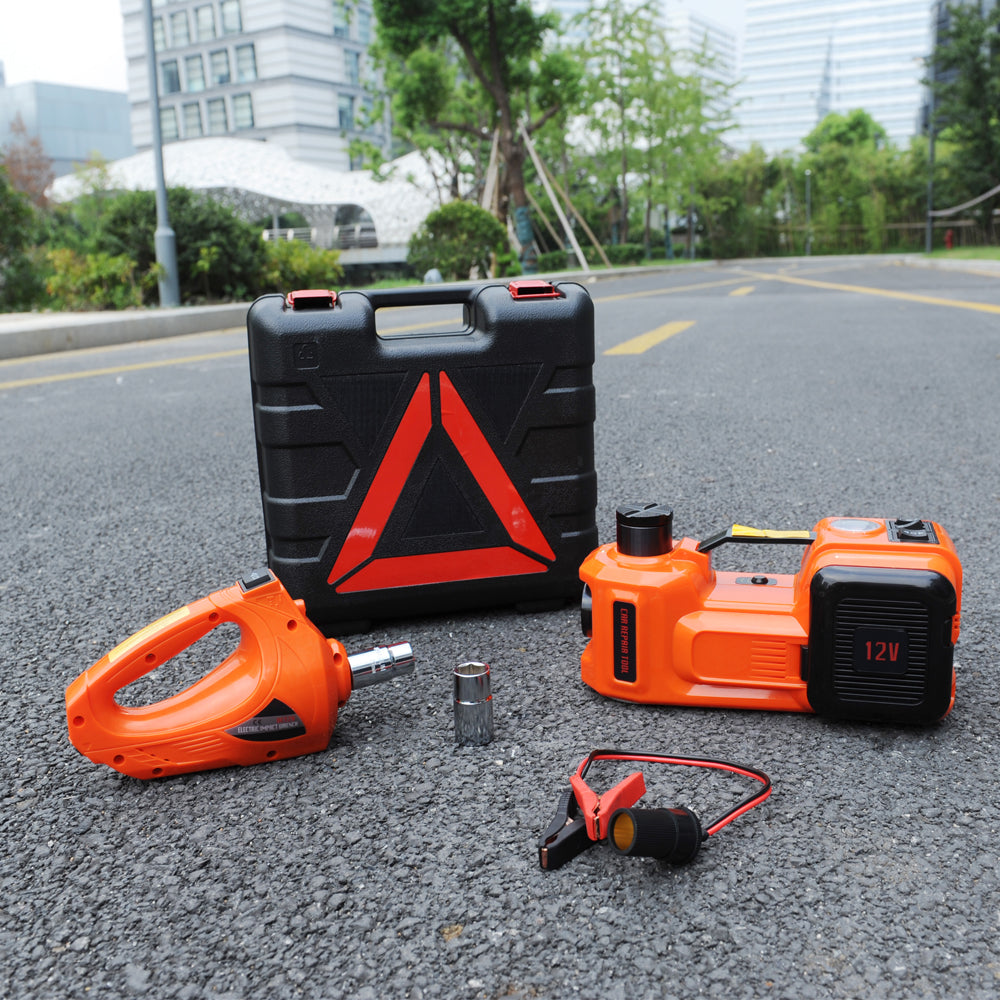 3-Function Emergency Auto Electric Hydraulic Jack Portable